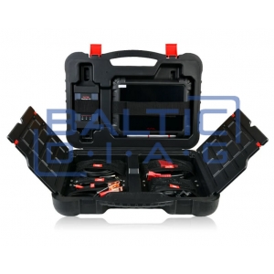 Wheel alignment stand Autel IA900WA with MaxiSys 909 diagnostic equipment and tire grippers