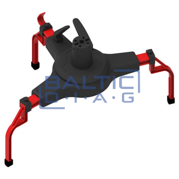 Wheel alignment stand Autel IA900WA with MaxiSys 909 diagnostic equipment and tire grippers