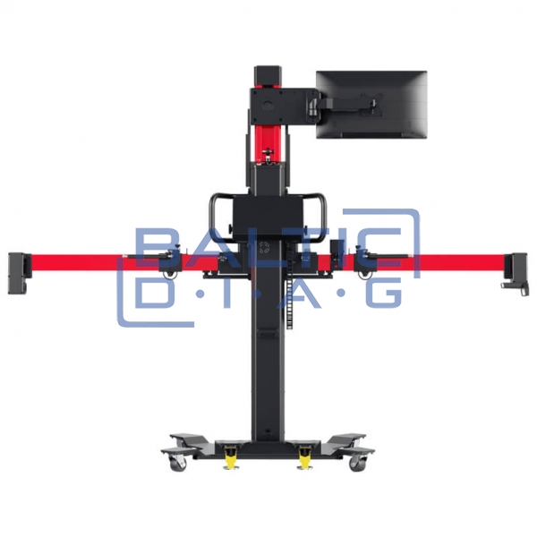 Wheel alignment stand Autel IA900WA with MaxiSys 909 diagnostic equipment and tire grippers