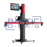 Wheel alignment stand Autel IA900WA with MaxiSys 909 diagnostic equipment and tire grippers