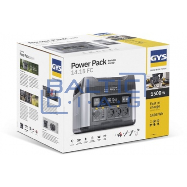 Išorinė maitinimo baterija GYS Power pack 14.15 12V/230V