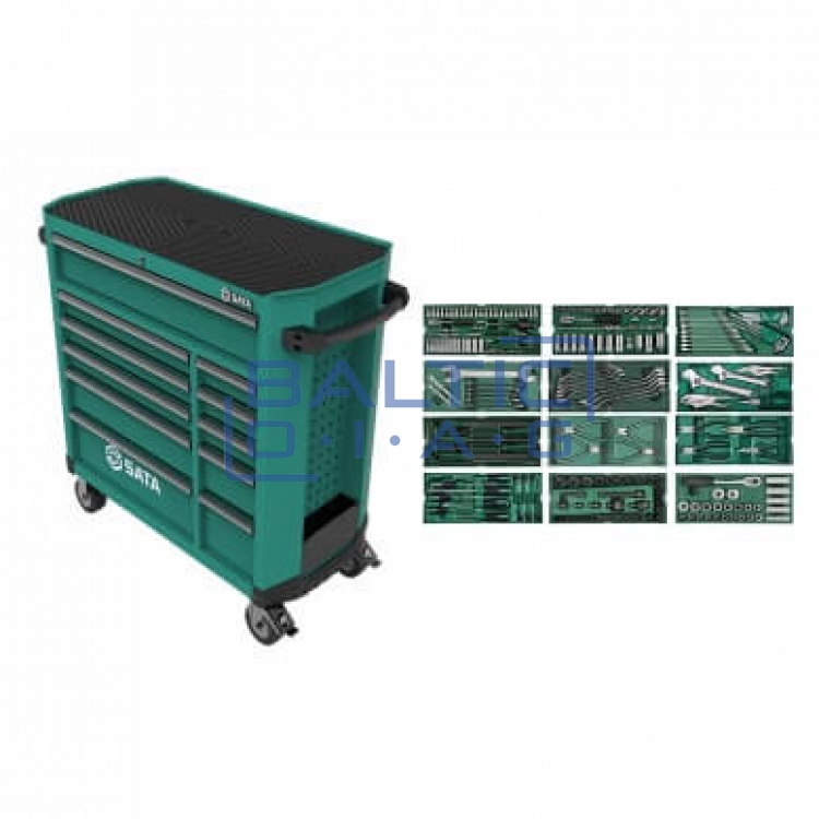 Tool cabinet with tools PRO 11 drawers, 246 pcs.