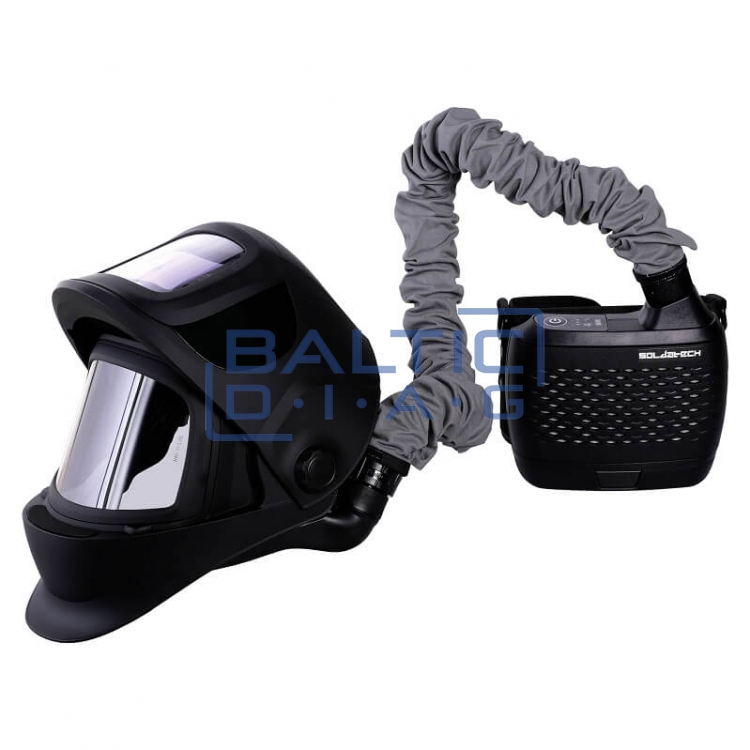 Automatic welding helmet with extraction system SideClearPlus