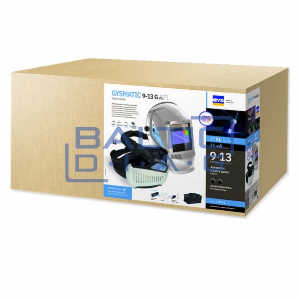 Welding helmet with respiratory protection GYSMATIC 3/9-13G AIR XL