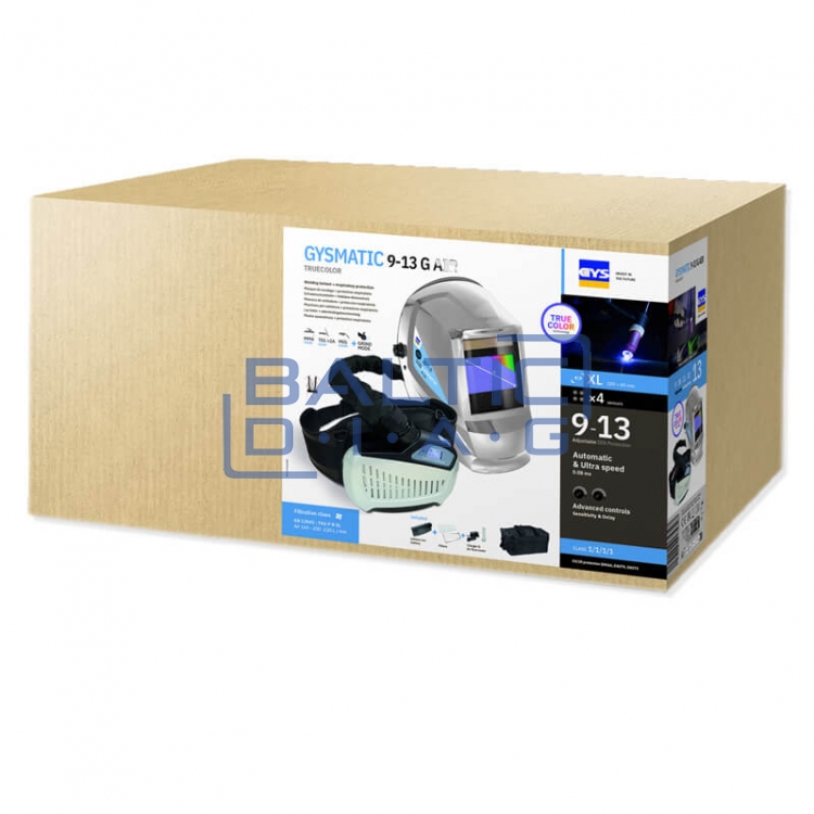 Сварочная маска с системой защиты дыхательных путей GYSMATIC 3/9-13G AIR XL