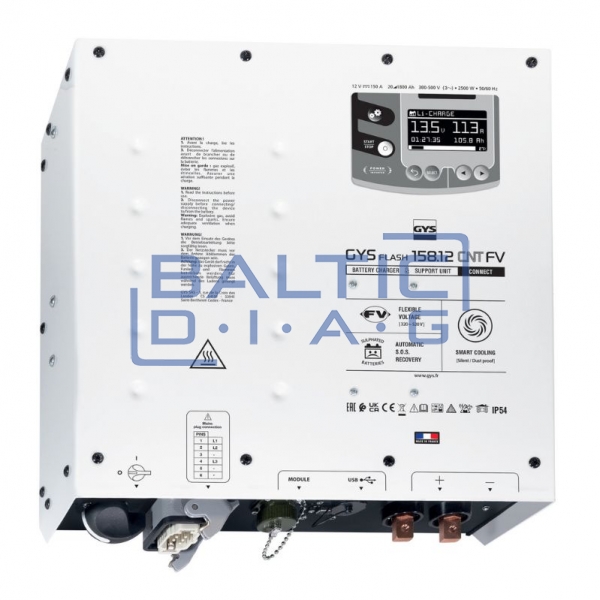 Three-phase battery charger GYSFLASH 158.12 CNT FV