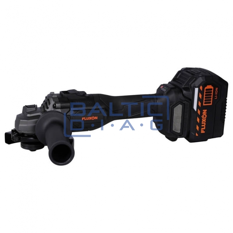 Cordless grinder FLUXON 125mm with battery and charger