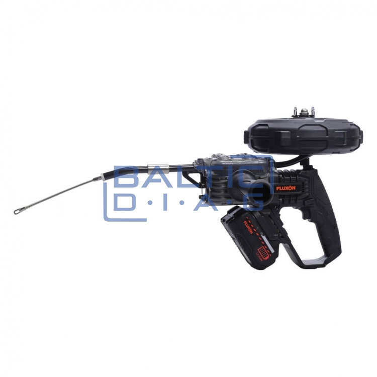 Cordless cable pulling device FLUXON 80kg 20m with battery and charger