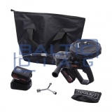 Cordless cable pulling device FLUXON 80kg 20m with battery and charger