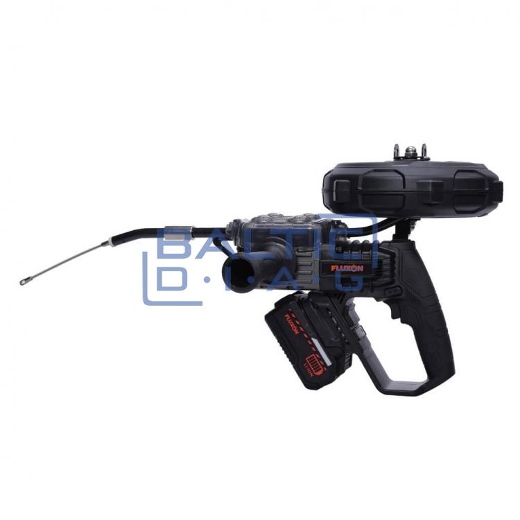 Cordless cable pulling device FLUXON 80kg 20m with battery and charger