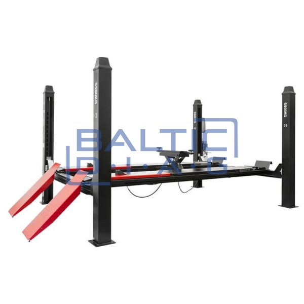 Four post semi-automatic lift for wheel alignment REDATS L-460, 5.5T