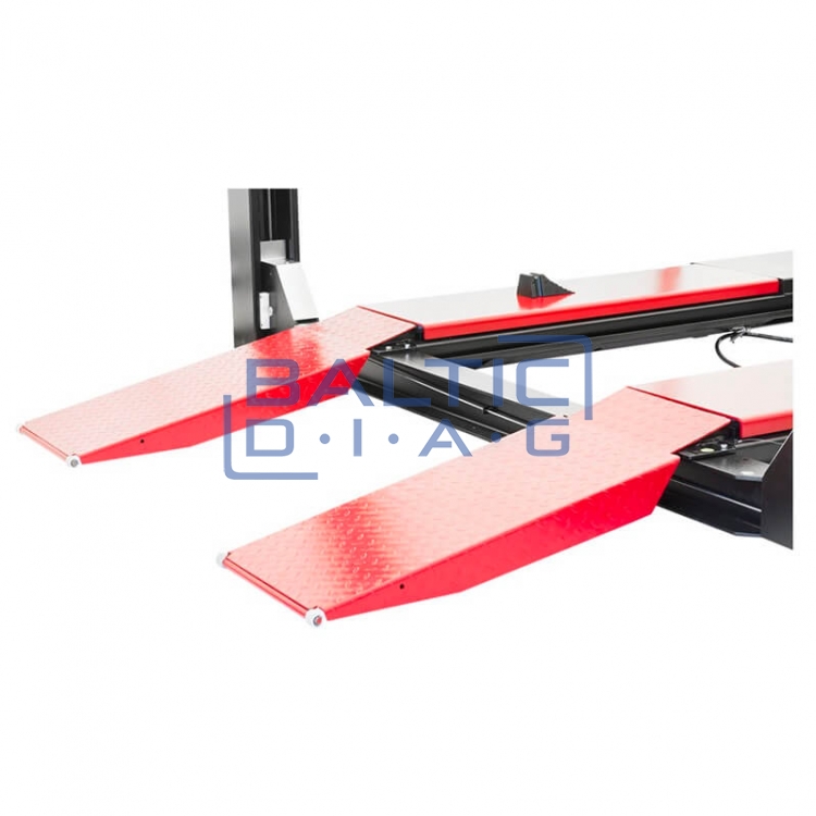 Four post semi-automatic lift for wheel alignment REDATS L-460, 5.5T