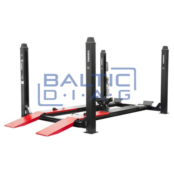 Four post semi-automatic lift for wheel alignment REDATS L-460, 5.5T