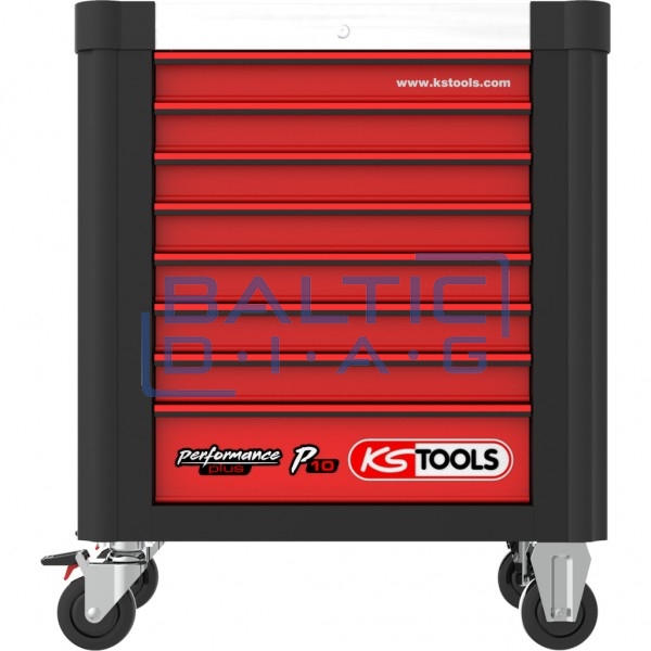 Комплект инструментальной тележки Performanceplus P10 с 399 инструментами, 7 ящиков KS Tools