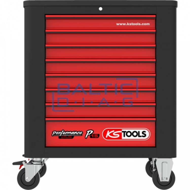Performanceplus P15 tool trolley set with 423 tools, 6 drawers KS Tools