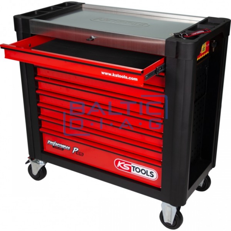 Performanceplus P25 tool trolley set with 510 tools, 7 drawers KS Tools