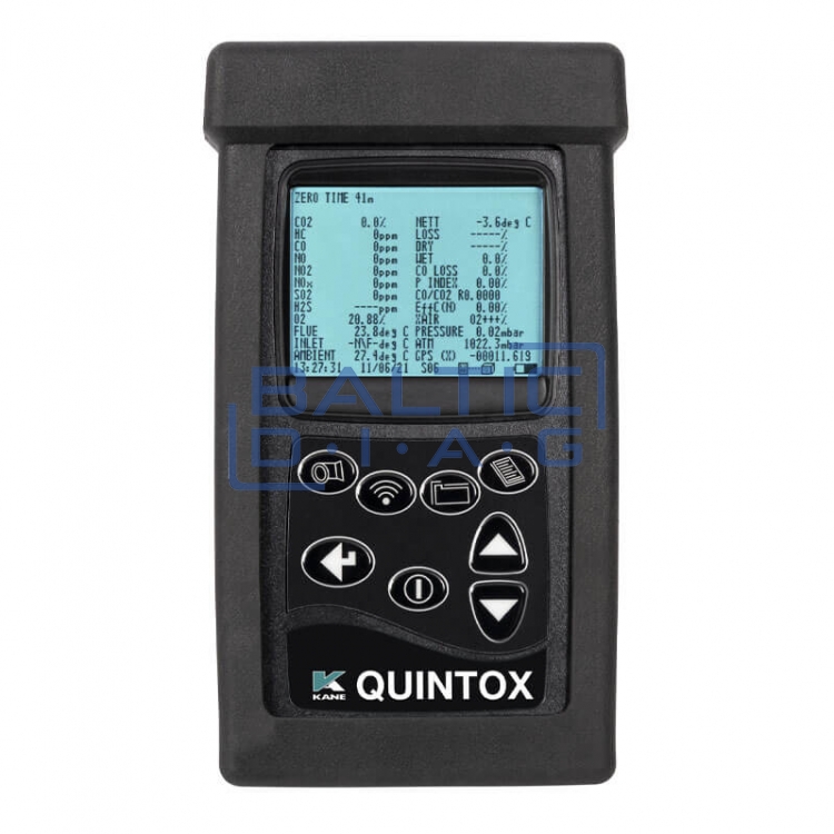 Emisijų stebėjimo analizatorius KANE9206 QUINTOX
