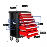Tool chest with 7 drawers, REDATS