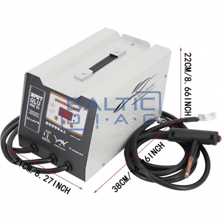 Spot body straightening machine for aluminum and straightening tool kit