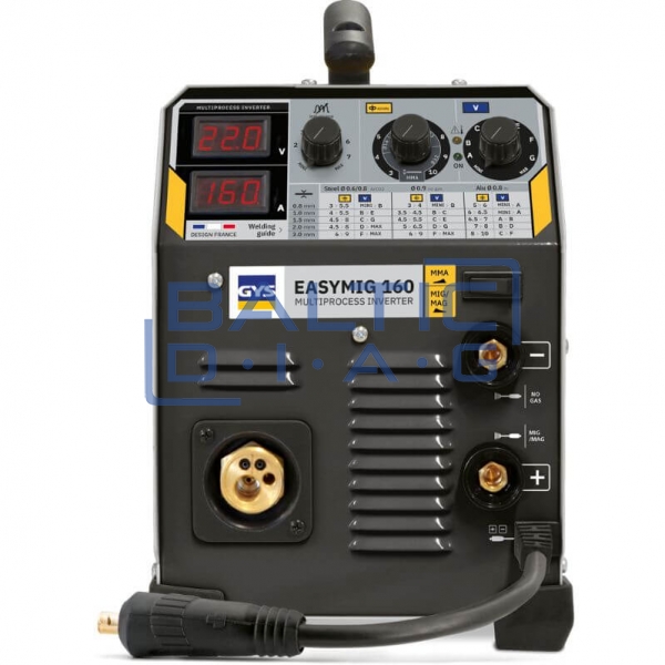 Semi-automatic welding machine for MIG/MAG and MMA welding GYS EASYMIG 160