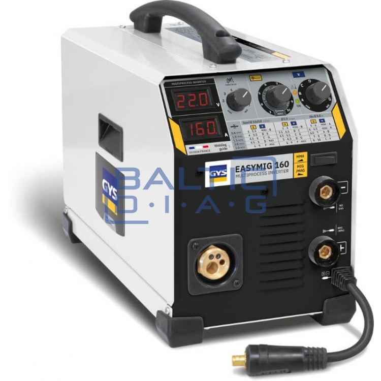 Semi-automatic welding machine for MIG/MAG and MMA welding GYS EASYMIG 160