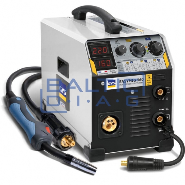 Semi-automatic welding machine for MIG/MAG and MMA welding GYS EASYMIG 160