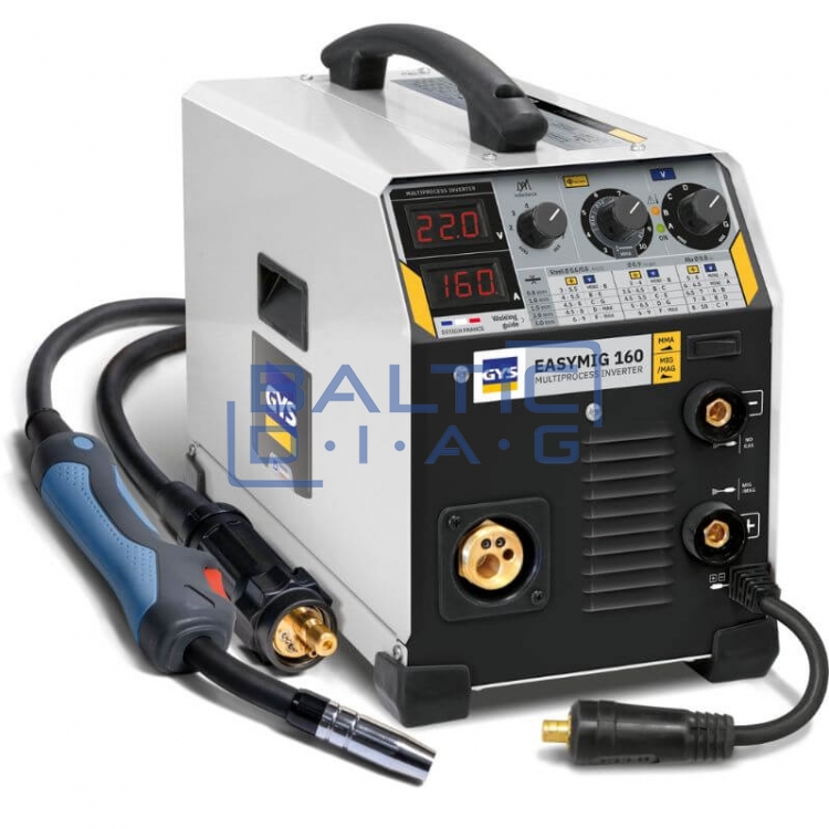 Semi-automatic welding machine for MIG/MAG and MMA welding GYS EASYMIG 160