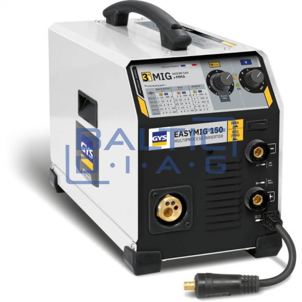 Pusiau automatinis suvirinimo aparatas MIG/MAG ir MMA suvirinimui GYS EASYMIG 150