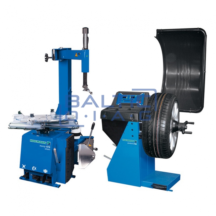 Wheel balancer geodyna® 7100 Hofmann + monty® 1270 smart tire changer set
