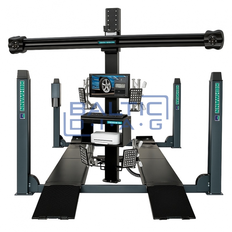 Ratų suvedimo stendas geoliner® 630 Tilt su keltuvu quattrolift® 4000 WA Hofmann
