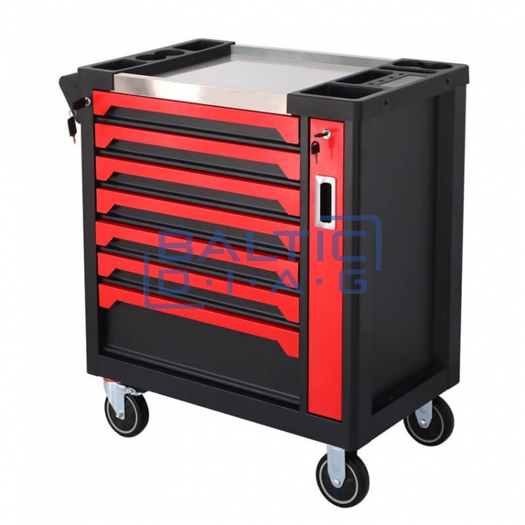 Tool trolley with 300-piece tool set