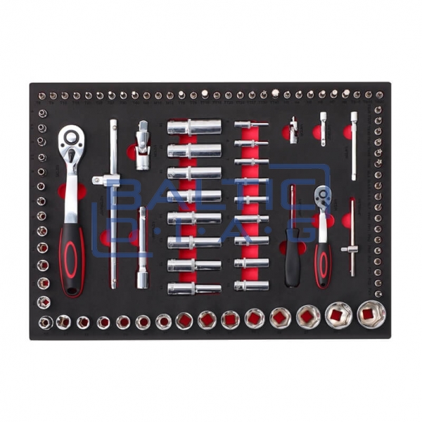 Tool trolley with 300-piece tool set