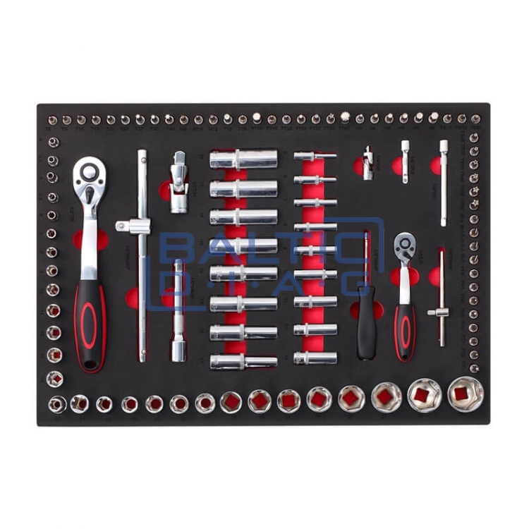 Tool trolley with 300-piece tool set