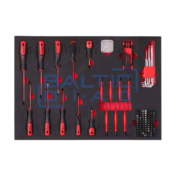 Tool trolley with 300-piece tool set