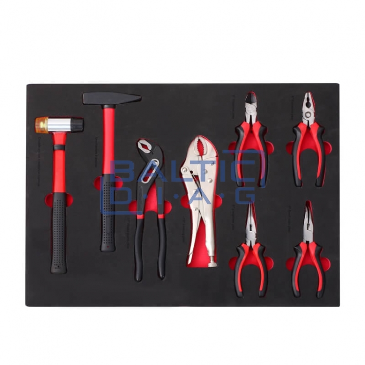 Tool trolley with 300-piece tool set
