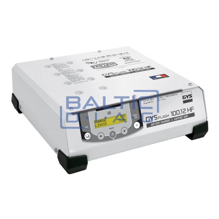 Battery charger – voltage maintenance device GYSFLASH 100-12 HF (with a 5-meter long power cable)