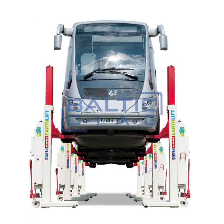 Mobile 4-column wireless lift for heavy-duty vehicles EARTHLIFT 8.5t Stertil-Koni