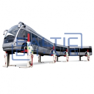 Мобильный 4-стоечный Беспроводной подъёмник для тяжёлого транспорта EARTHLIFT 8.5t Stertil-Koni