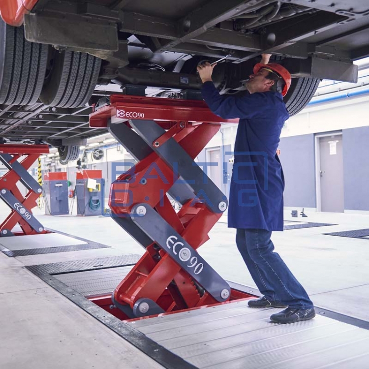 Platform scissor lift for commercial vehicles Stertil-Koni ECOLIFT 60