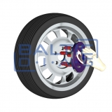 Adjustable clamping plate for wheel centering QuickPlate V (4-pin) Haweka