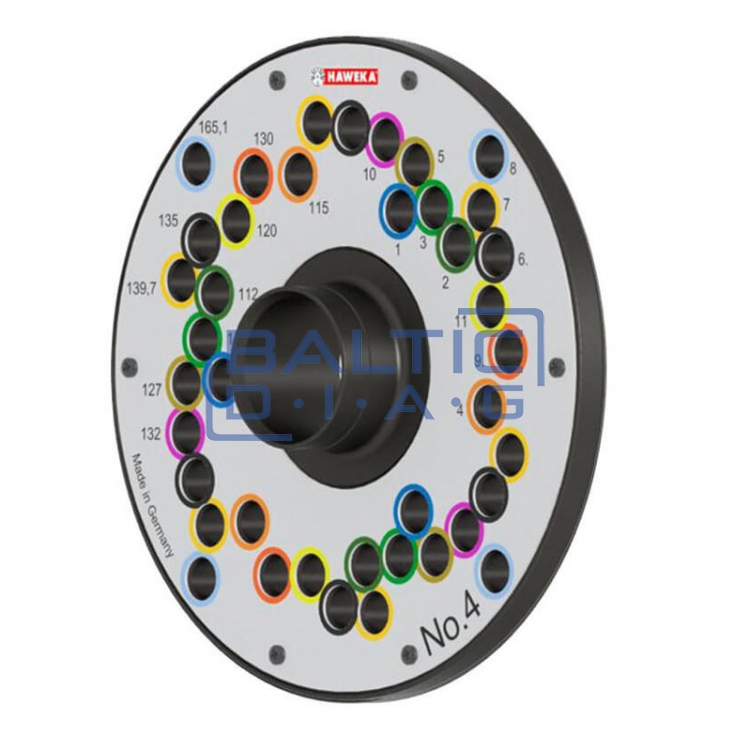 Wheel clamping flange kit for balancing machines WorldKit I Haweka