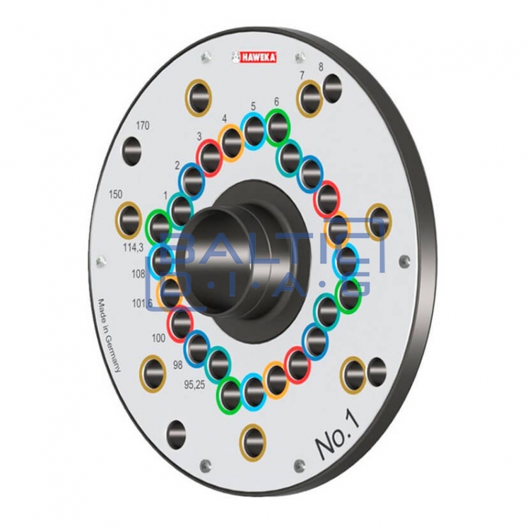 Wheel clamping flange kit for balancing machines WorldKit II Haweka