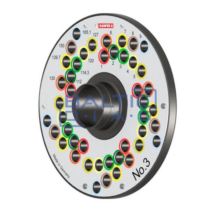Wheel clamping flange kit for balancing machines WorldKit II Haweka