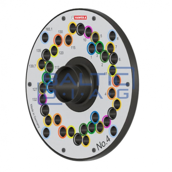 Wheel clamping flange kit for balancing machines WorldKit II Haweka