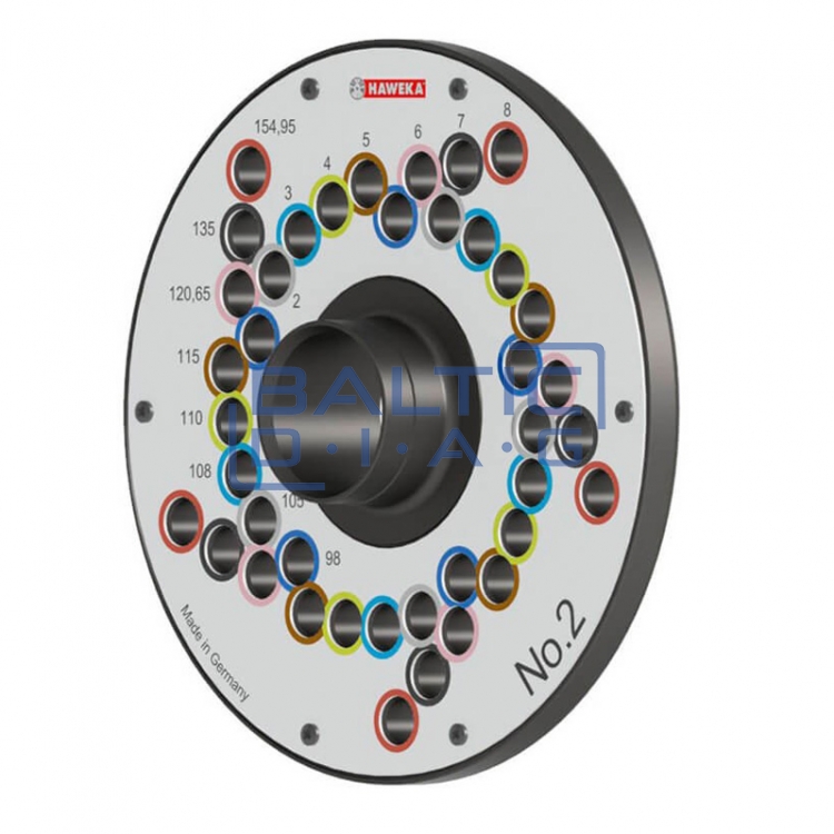 Wheel clamping flange kit for balancing machines WorldKit II Haweka