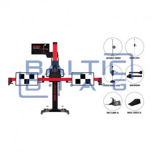 IA1000 complete ADAS calibration and wheel alignment system kit with digital targets Autel
