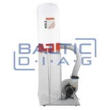 Dust collector for workshops with 2 suction ports