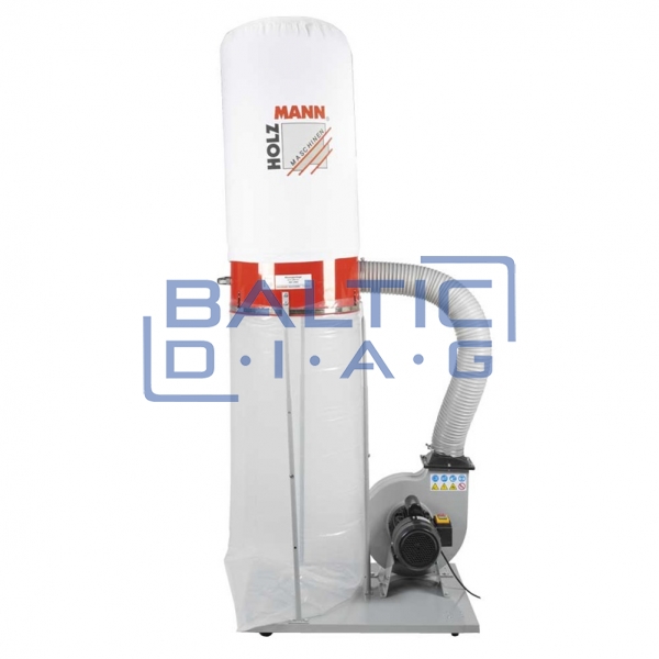 Dust collector for workshops with 2 suction ports