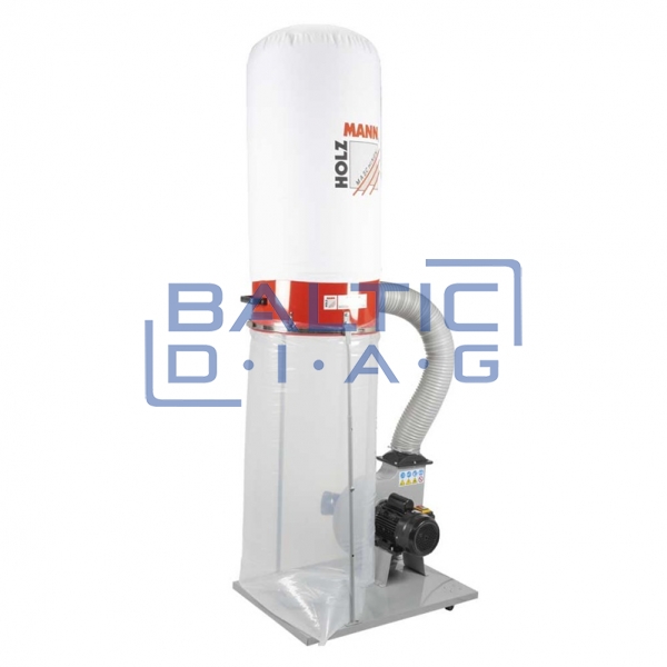 Dust collector for workshops with 2 suction ports