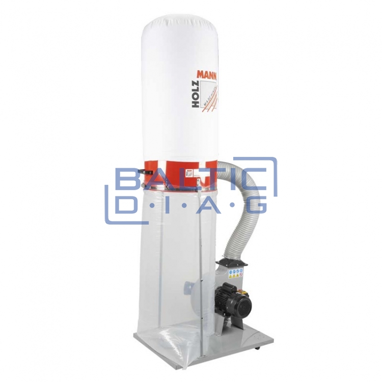 Dust collector for workshops with 2 suction ports